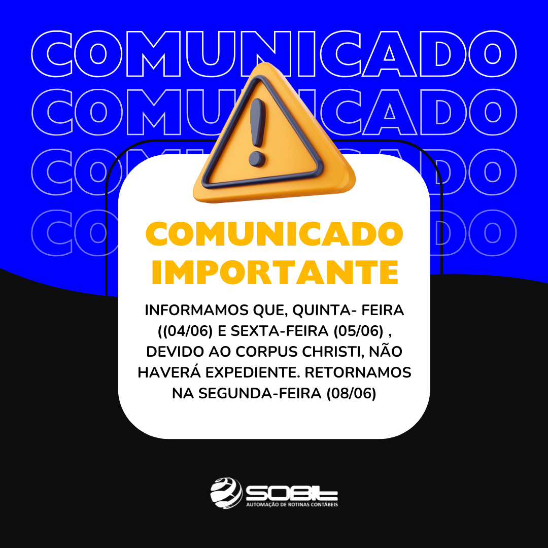 AVISO DE FERIADO.